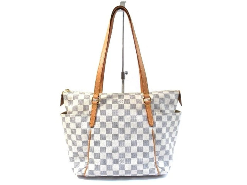 LOUIS VUITTON Totally Shoulder Bag Azur White